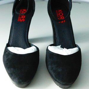 Michael Kors Women's Black Joplin Suede Shoes